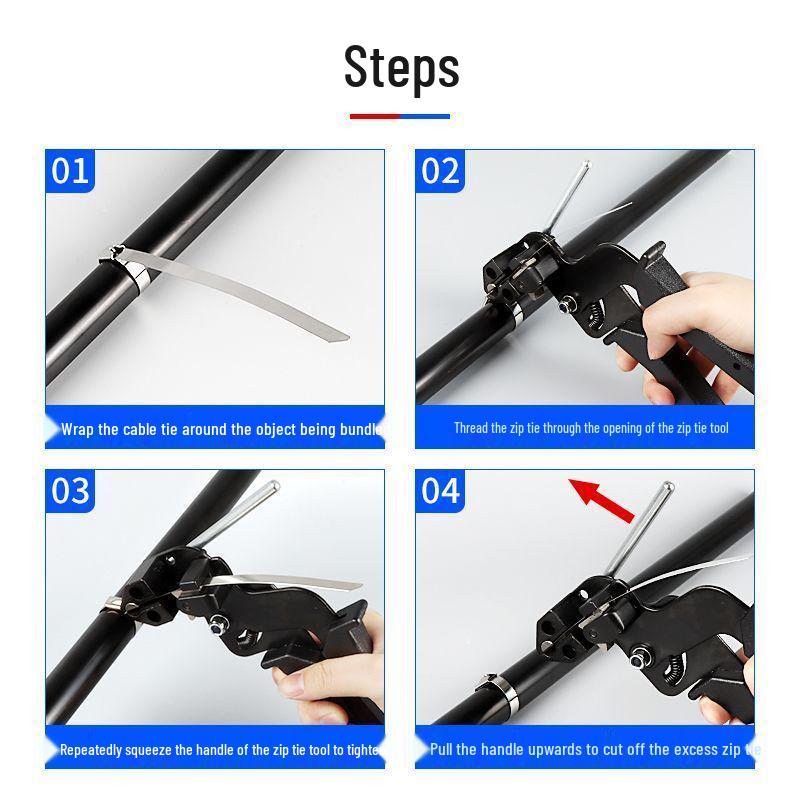 Stainless Steel Zip Tie Tensioner & Cutter Tool
