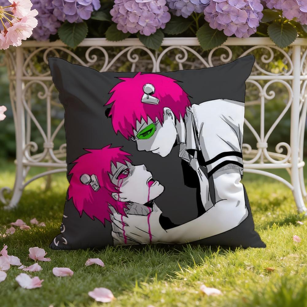 The D-Disastrous Life of S-Saiki K Cushion Cover Home & Car Dual-Scene Pillow Cover: Reversible for Premium Comfort