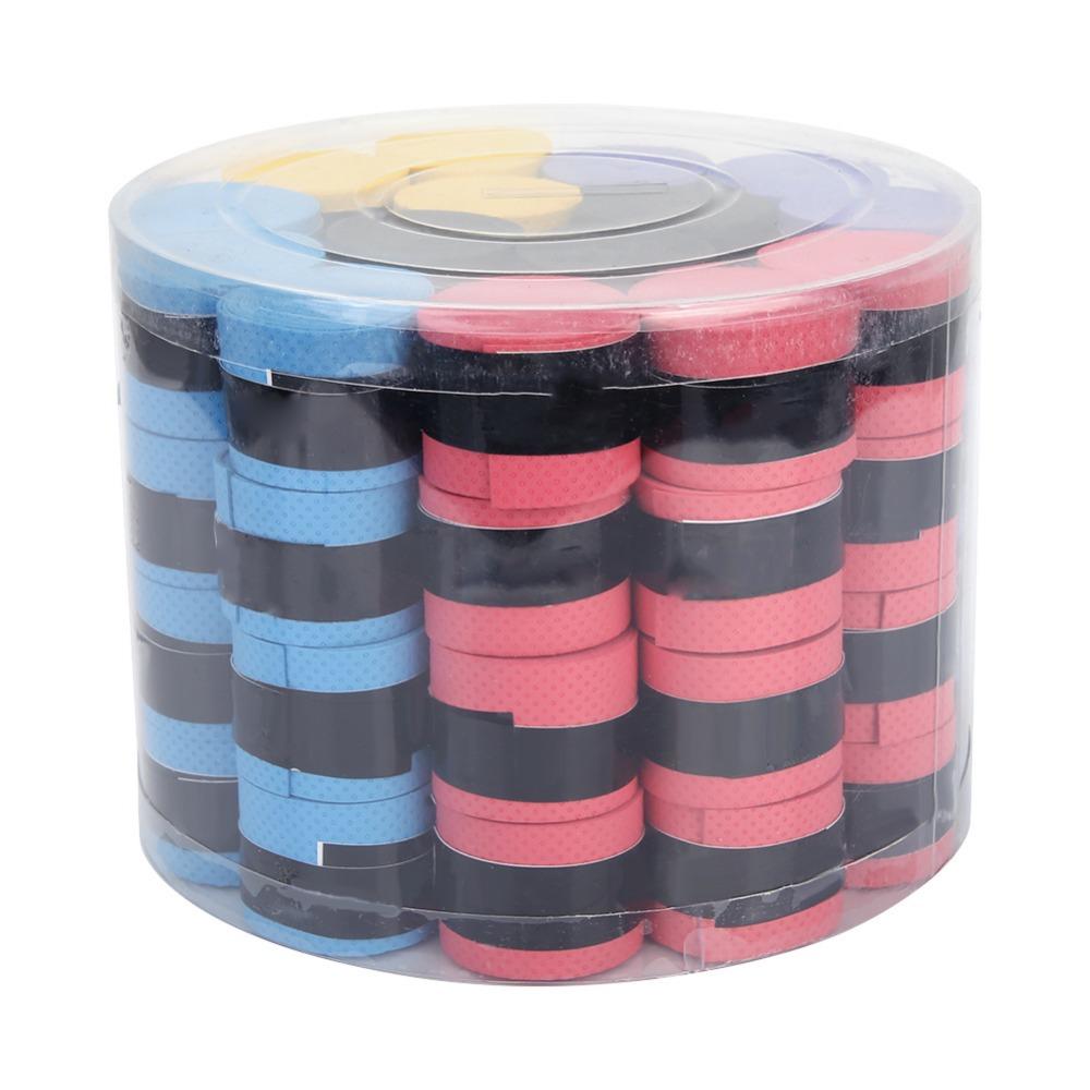 60PCS Soft Badminton Grip Tape Sweat Absorbent Racquet Handle Tape Racket Overgrip Tennis Racquet