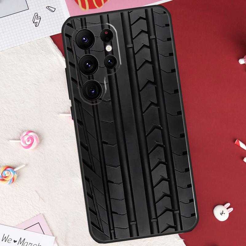 Tire Tread Pattern Case For Samsung Galaxy S26 Ultra S20 S21 S22 S23 S24 S25 Ultra S10 Plus S25 FE Cover Shell