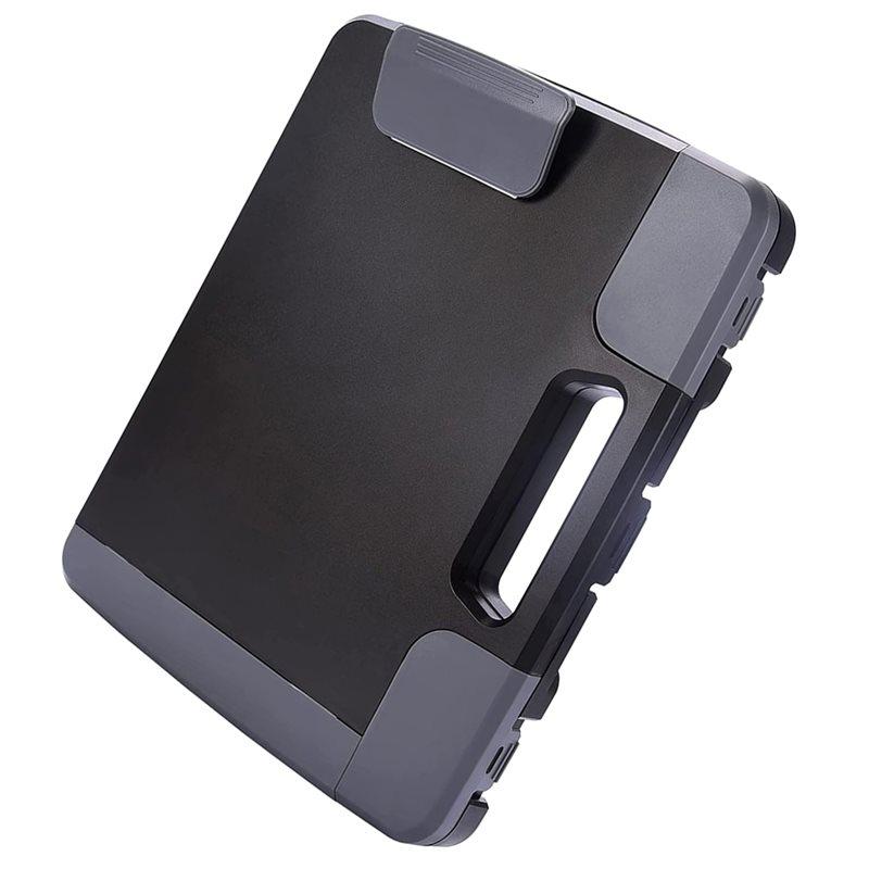 A25F-Plastic Storage Clipboard With Handle, 1Pc Portable Clipboard With Storage, Clip Board Box Featuring Side Access Opening