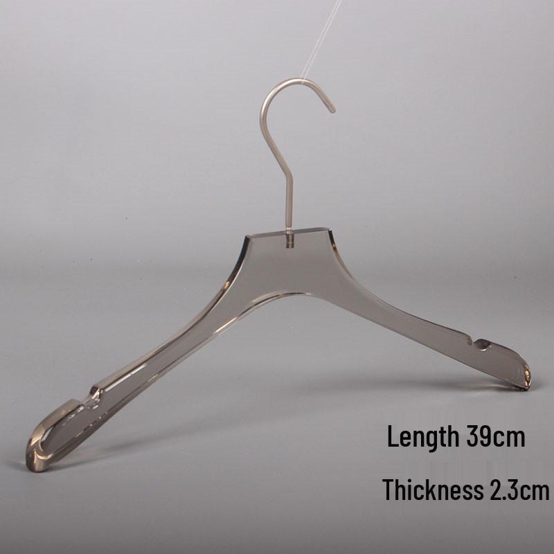 Crystal Clear Acrylic Hanger - Seamless High-End Wedding Dress Hanger with Custom Logo