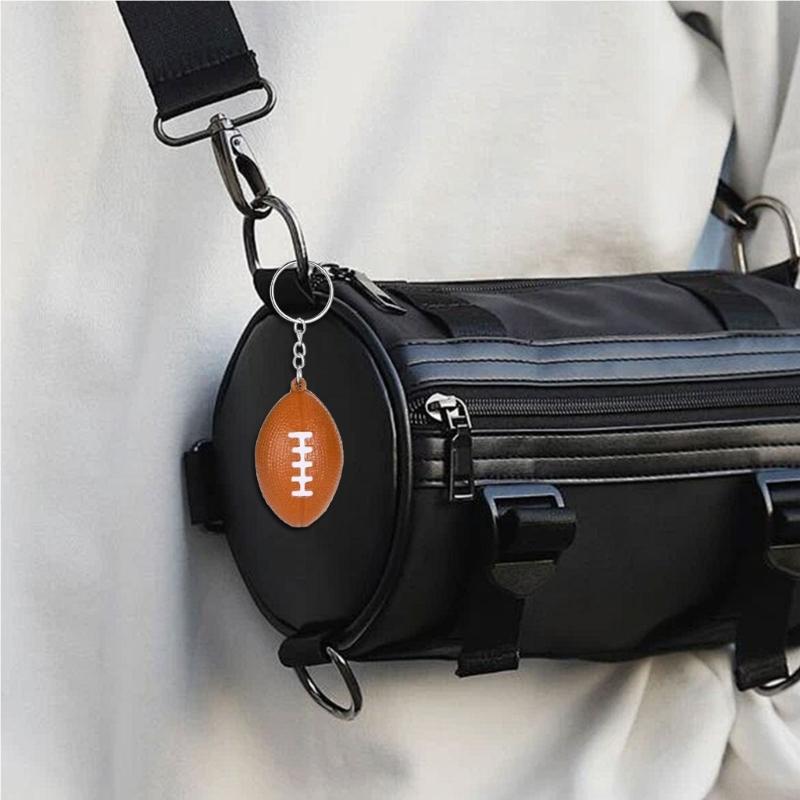 Small Foam Balls Keychain Pendant Backpack Hangings Decoration Handbag Car Keyring Decoration Car Key Holder Bag Pendant