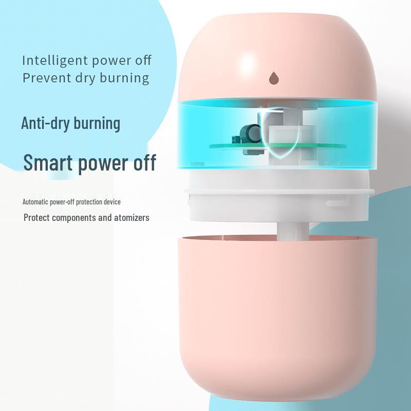 USB Colorful Water Drop Silent Indoor Air Humidifier with Large Spray