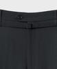 Bellie Belted Tuck Bermuda Slacks - Charcoal
