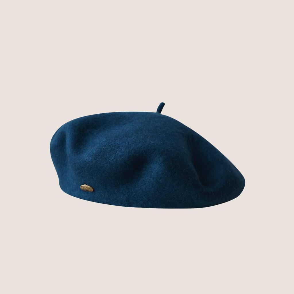 Autumn and Winter Woolen Beret Korean Wool Beret Girls Versatile British Retro Face Little Painter Hat