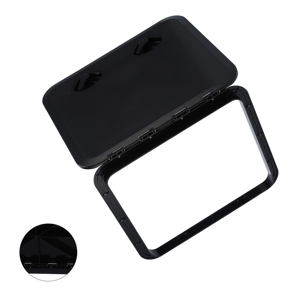 Deck Access Hatch Inspection Cover Anti UV with Lock Accessory for Marine Boat 20x18in(Black )