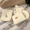 Women's Snap Button Embroidered Pouch