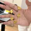 Gold-Plated Four-Leaf Clover Bracelet - Light Luxury, High-End, Exquisite Design