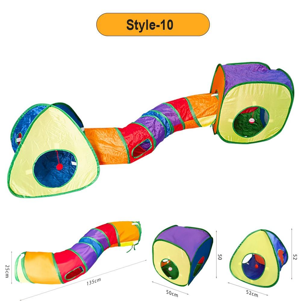 Breathable Cat Tunnel Tube Polyester+Steel Wire Pet Fun Play Toy Portable Cat Nest  Cat