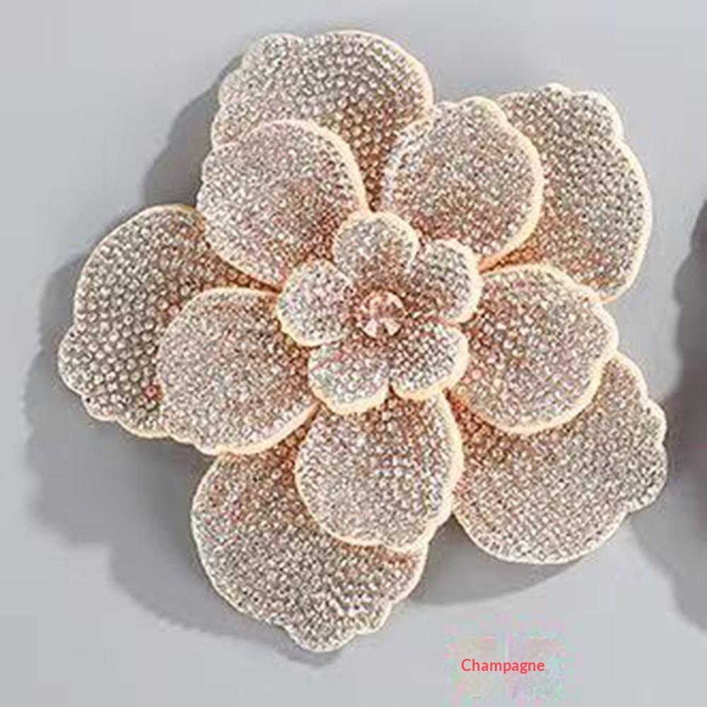 Factory Hot Sale Shoes Flower Three-layer Cloth Fabric Patch Flower Rhinestone Handmade DIY Clothing Bag Accessories