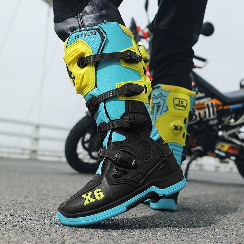 Motorrad-Stiefel für Herren und Damen für alle Jahreszeiten - Offroad-Renn-Kurzstiefel