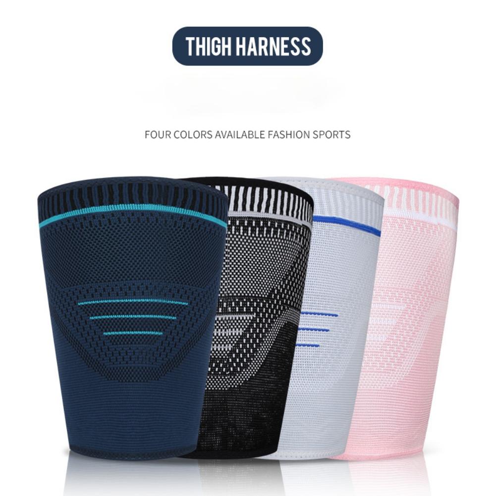 1pcs Legwarmers Women Men Soft Breathable Anti-sweat Anti-slip Compression Thigh Protector Upper Leg Sleeve Cover Sportswear Accessories