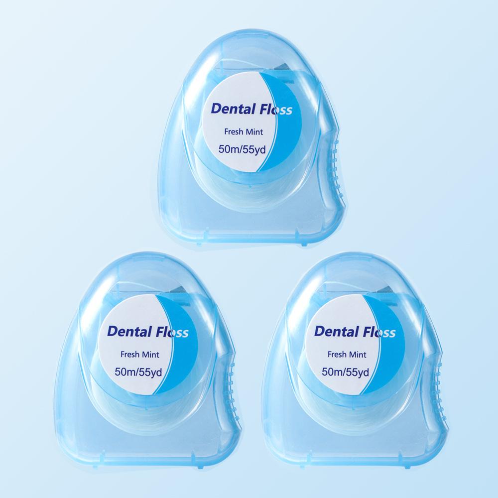 3pcs Ultraclean Mint Dental Floss Effective Plaque Removal,Teeth&Gum Protection Shred Resistant ForThoroughly Clean InTight Area