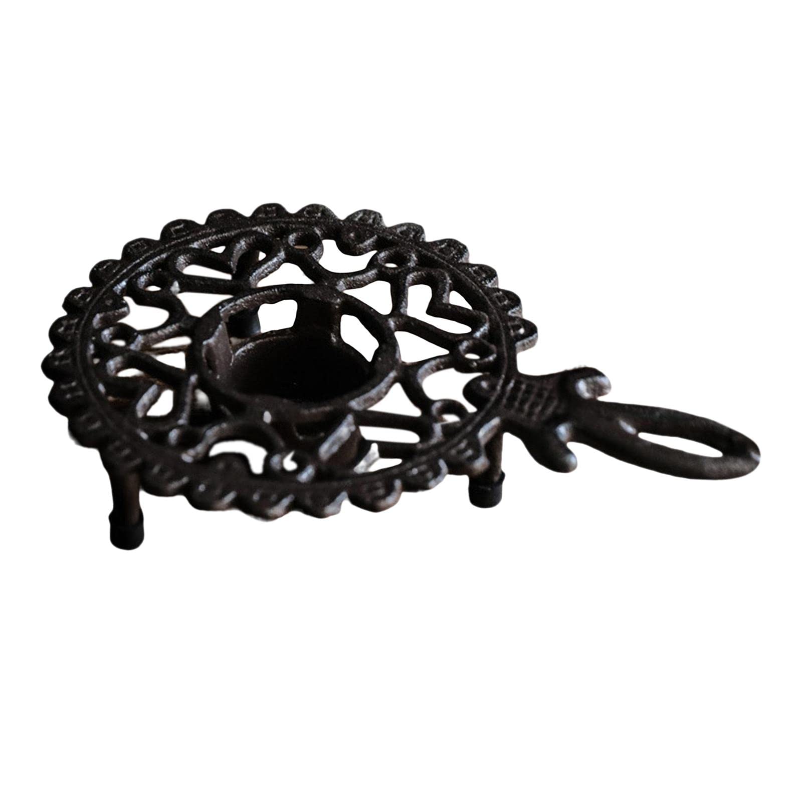 

Teapot Warmer, Floral Pattern, Cup Warmer, Pot Warmer, Candle Holder, Coaster, Cast Iron, Durable, Retro Style, Sturdy, Heavy-Duty, Tealight Stand,