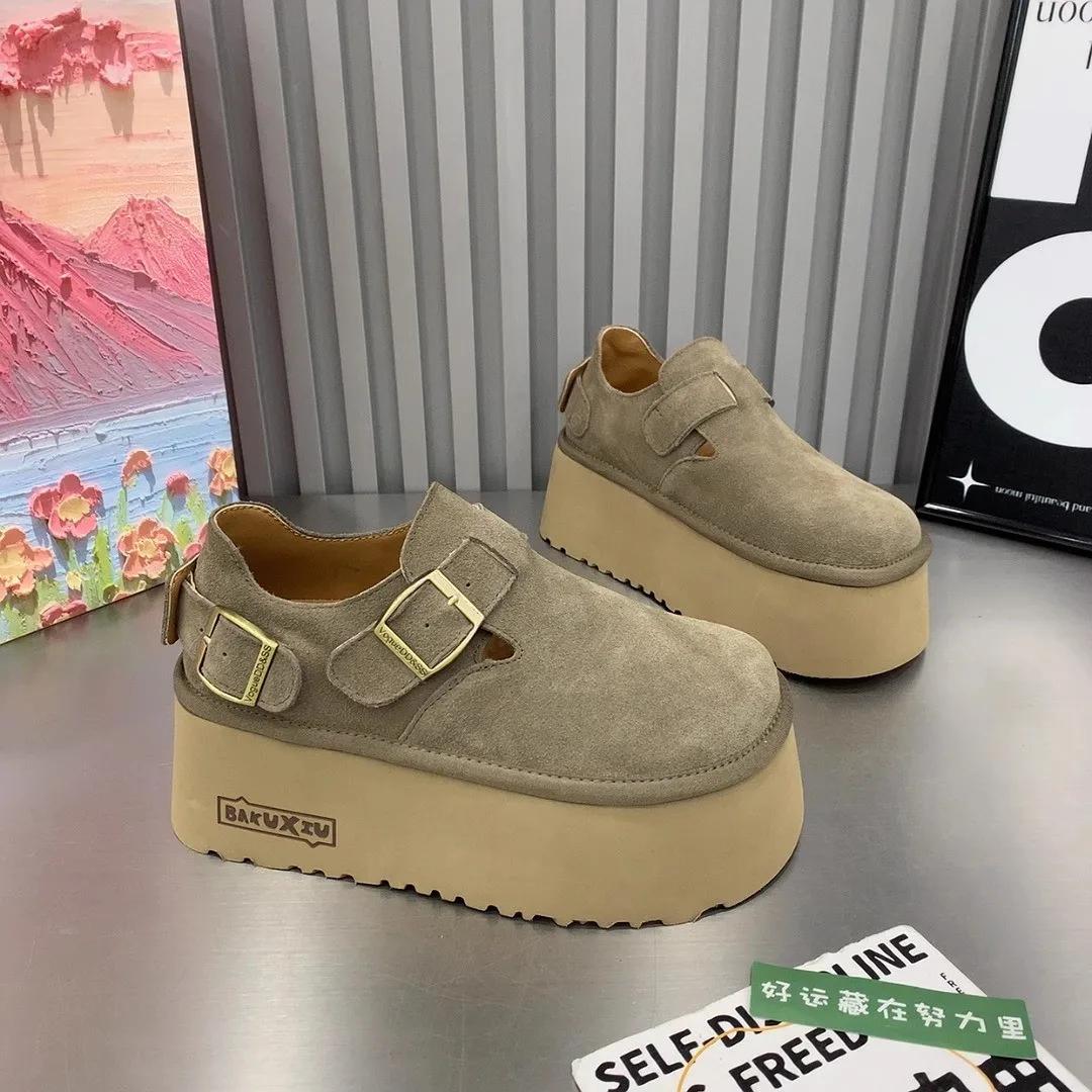 

Замшевые туфли на плоской платформе, женская обувь, повседневные лоферы, женские кроссовки, тренд 2024 года, осень, новый бренд, удобные туфли для ходьбы, Zapatos Mujer 40