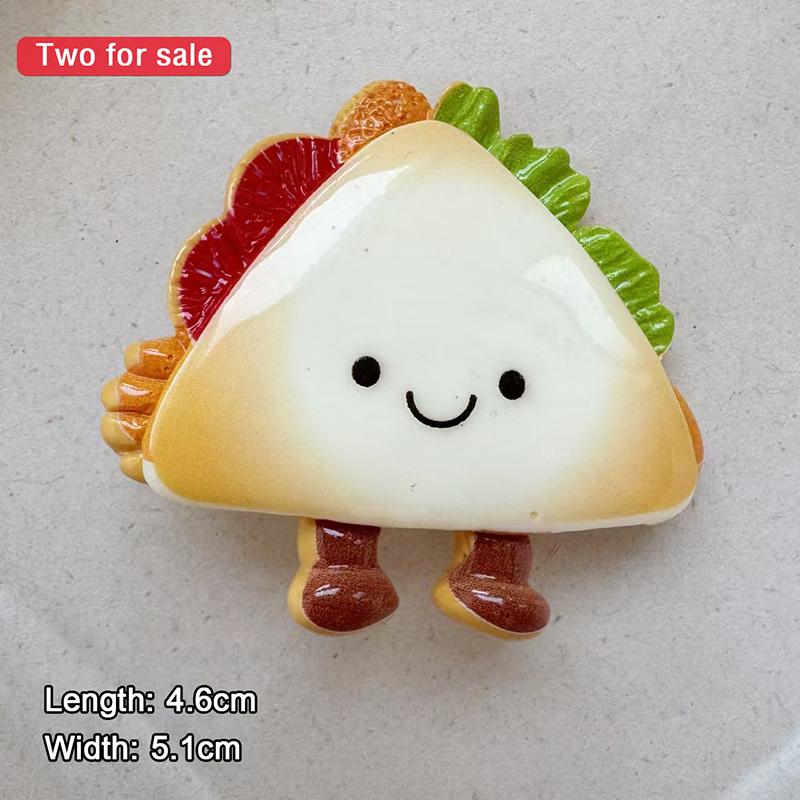 

2/5 шт. мультяшная 3D имитация жареного яйца лабубу бисквит заколка для волос забавная еда утконос заколка креативные аксессуары для волос украшение своими руками