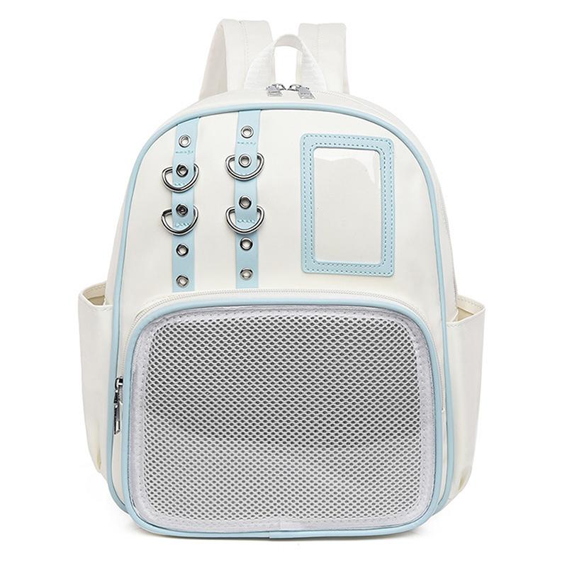 School Ita Bag  Trends Transparent Zipper Backpack Preppy Style Soft Women Bags