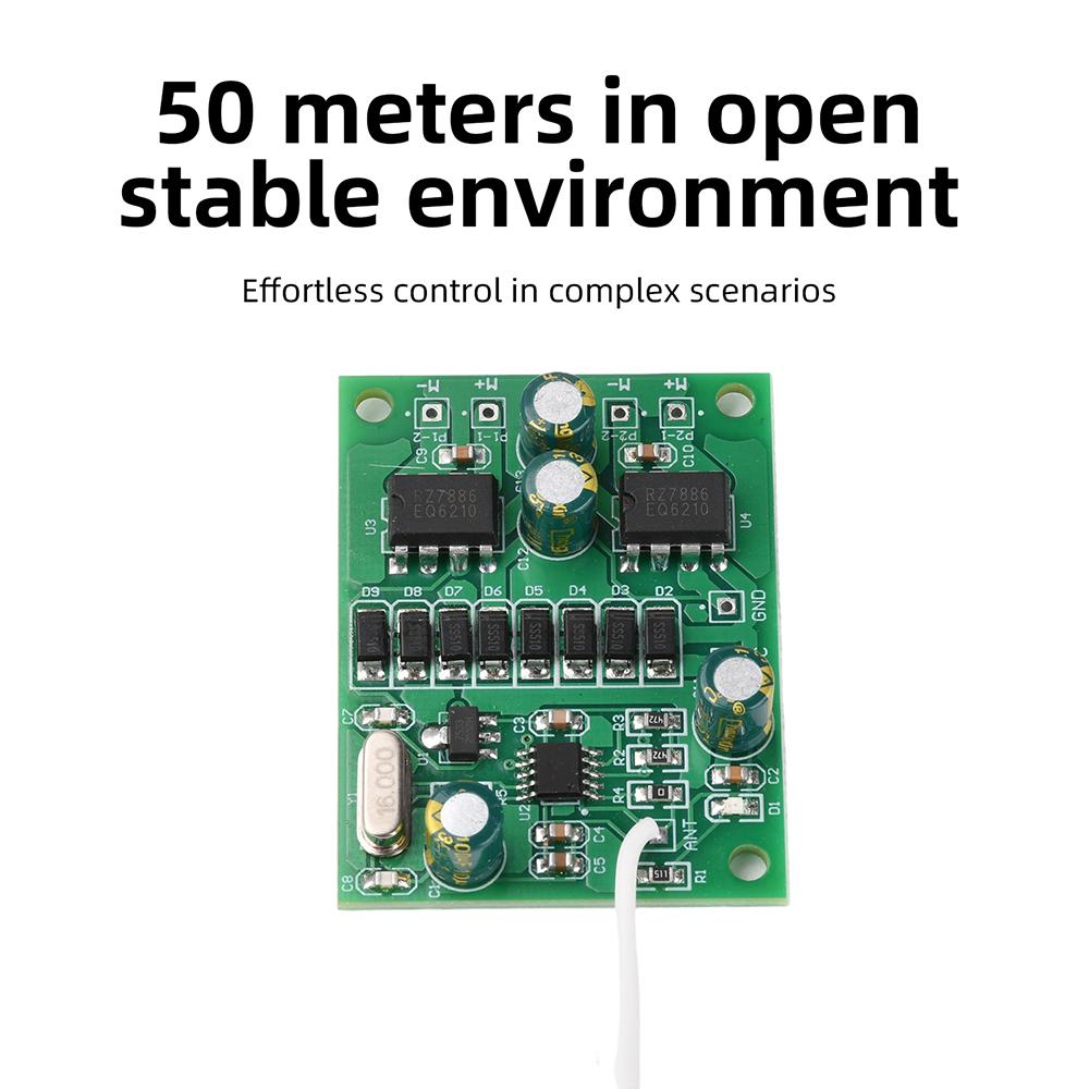 4-Channel 2.4G Wireless Remote Control Board Kit For Toy Cars Boats Tanks With Stable 50M Range And 10A High-Current Drive