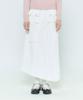 LARTIGENT L6 Pocket Slit Skirt(White)