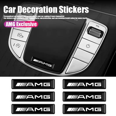 3D Persönlichkeitsmarken Aufkleber Auto Innenraum Dekoration Dekorationsaufkleber Für Mercedes Benz AMG W205 W204 W206 W213 W212 W211 W222 W IX6