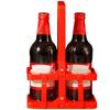 Portable Beer Rack Handheld Foldable Beer Basket Wine Carrier Beer Holder 2 Bottle Whiskey Beer Carrier for Camping Picnic BBQ