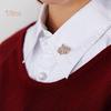 Diamantové šperky Elegantní korunka Crystal Stones Brož Pin Women Shirt Jacket Collar