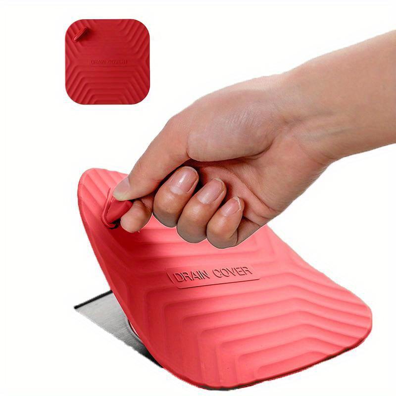 Toilet Silicone Floor Drain Pad Insect Proof Sealing Cap Bathroom Drain Cover Kitchen Sink Bathtub Hair Stopper Deodorize Floor Drain Mat