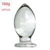 VaHppy Glass Anal Plugs Large 780g Diameter 7cm Duck Egg Style Sex Toys Masturbator Extension Training Lesbian Gay SM BDSM Sex