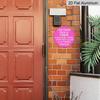 2D Vlakke Decoratieve Aluminium Plaquettes en Ornamenten Bord, Grappig Metalen Deurbord met Humoristische Quote, Moderne Wanddecoratie voor Voordeur Portiek