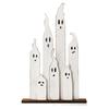 Hand Painted 7 Ghost Tabletop Sign Vintage Distressed Ghost Party Table Ornaments  Home Decor