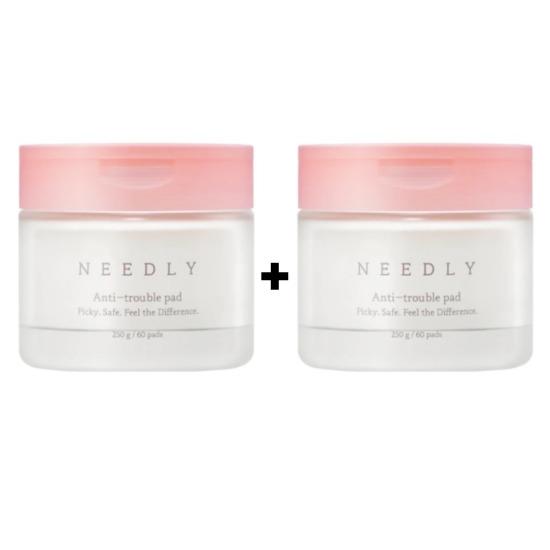 [NEEDLY] Anti-Trouble Pad 250g (60 Pads) Acne Care Soothing Exfoliating Toner Pads