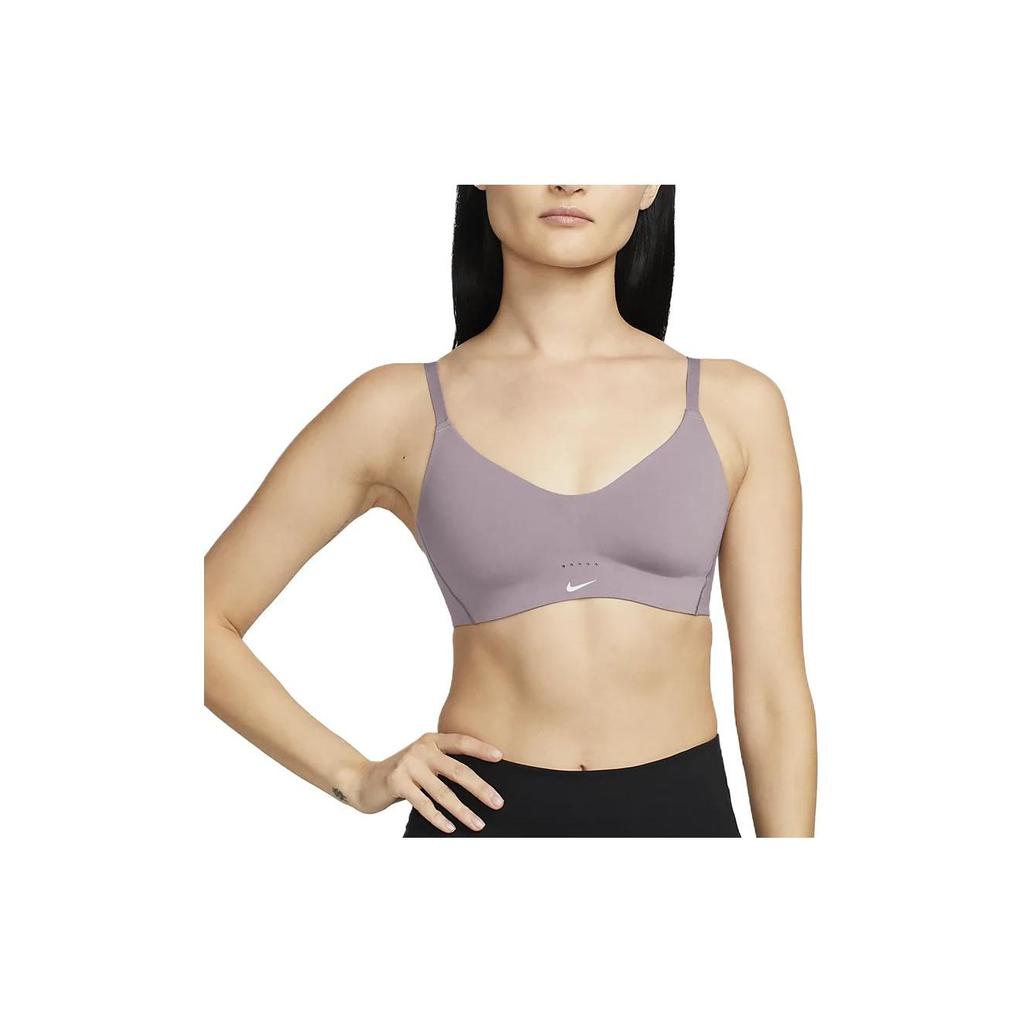 Nike Dri-FIT Alate Minimalist Low Intensity Support Sports Bra Women Underwear Light-Purple Pink DM0527-501