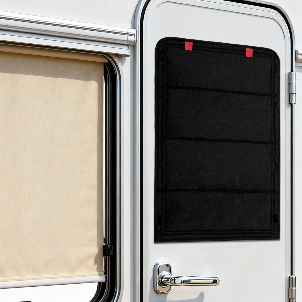 RV Door Window Cover Blackout Waterproof Shield Oxford Cloth Portable RV Window Cover For Camping Picnic Travel Road Trips