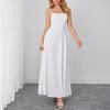 Summer fashion new suspender dress, European and American sexy backless strap waist and thin fishbone dress