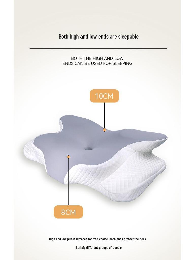Comfortable Cervical Pillow with Slow Rebound Memory Foam and Patent Design
