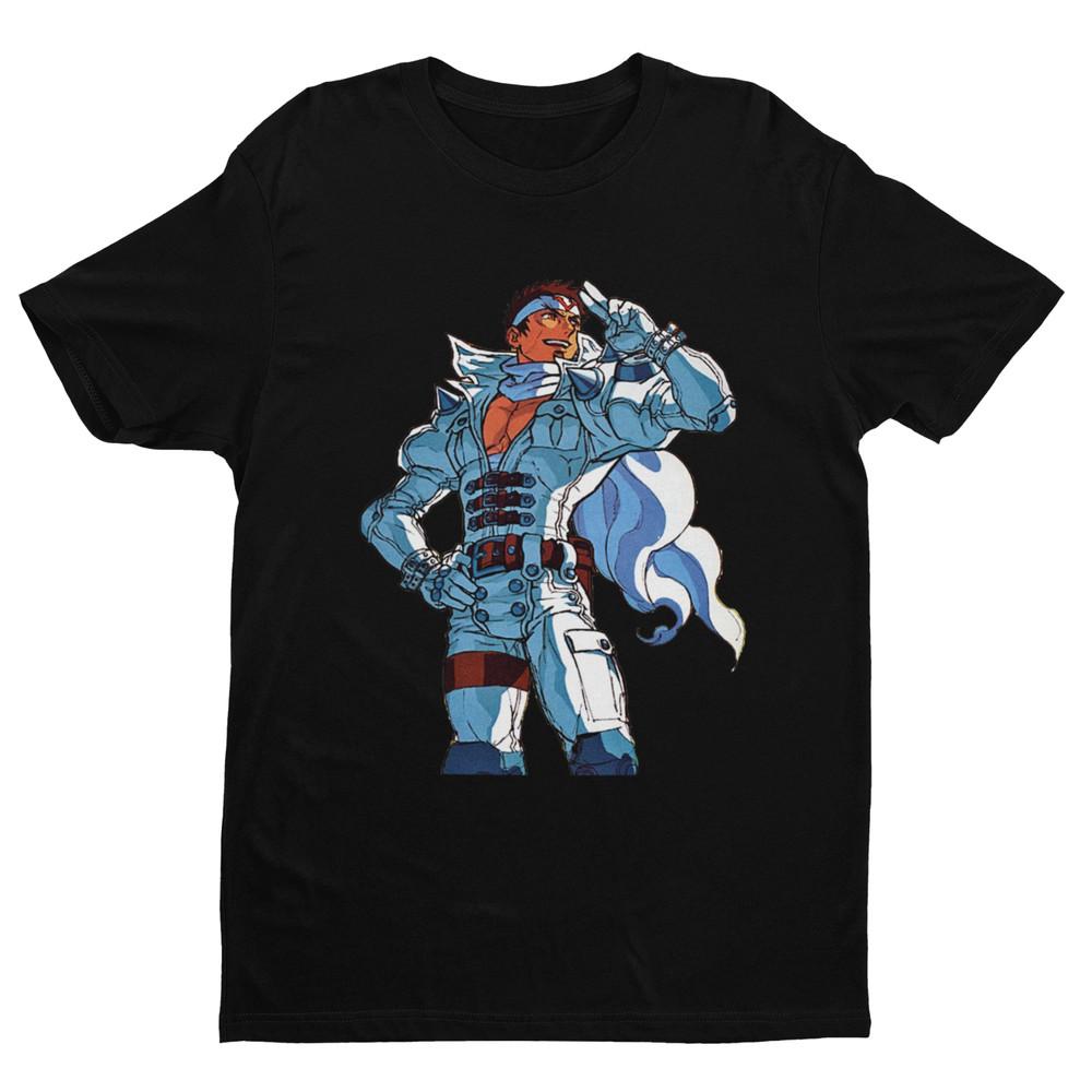 

Jin Saotome Salute Premium Unisex T-shirt Classic Arcade Game Gifts Gamers 3XL
