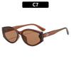 New personalized cat's eye retro rice nail sunglasses European and American fashion outdoor driving sunscreen trendy women's sunglasses