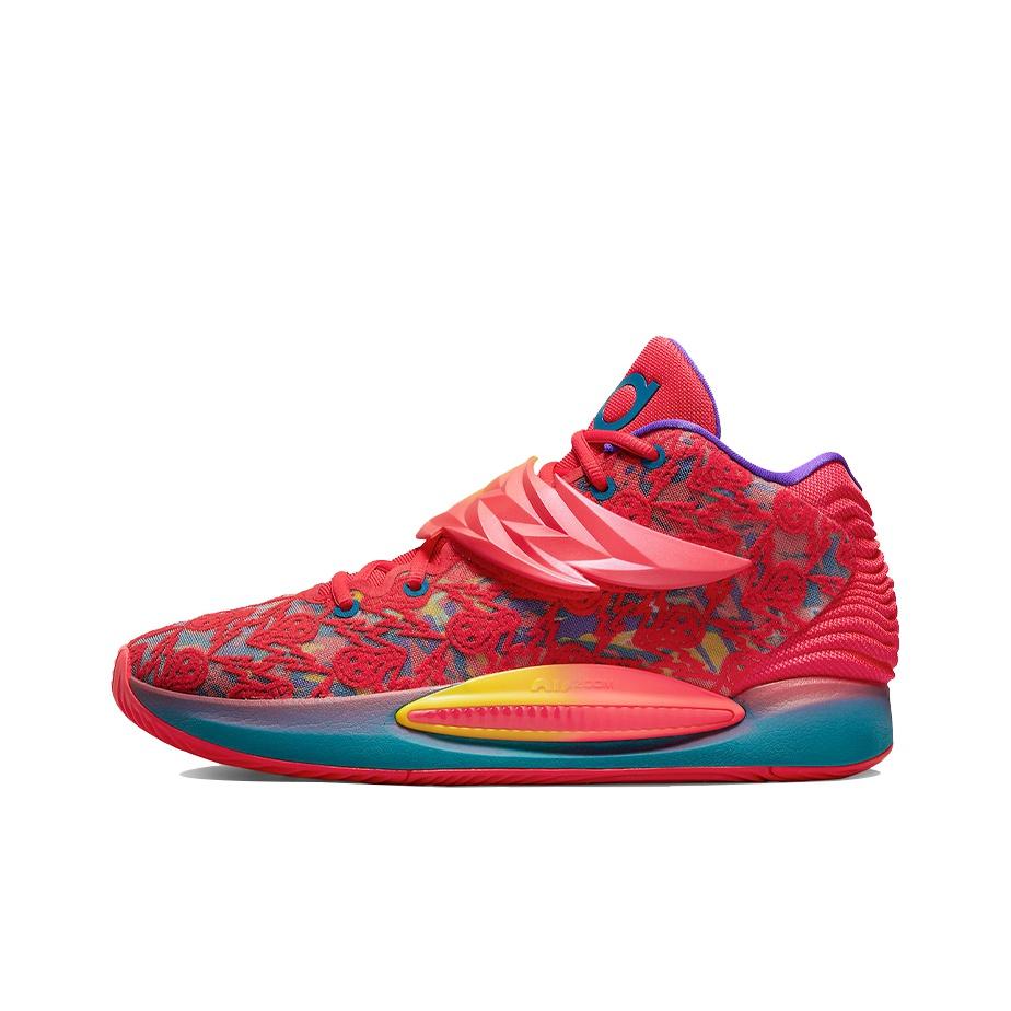 Nike KD 14 Ron English 3 Herren Sneaker Siren-Rot Gelb-Strike DO6903-600