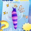 Colorful Caterpillars Plastic Keychain Creative and Cartoon Animal Bag Pendant