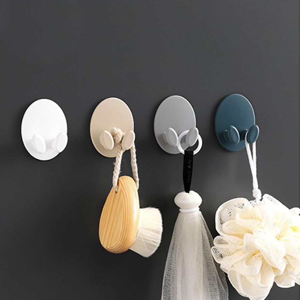 Power Plug Hook Strong Adhesive Oval Shaped Easy To Install Plug Wire Holder Hooks for Power Cords