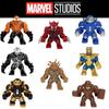 Marvel Heroes Building Block Figures Toy Children's Gift 7cm Height Plastic Material Avengers Series