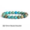 Nature Imperial Jaspers Beads Bracelets for Women Lake Blue Sea Sediment Turquoises Bracelets Men Natural Energy Stone Jewelry