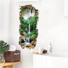 Wall-cutting Forest Waterfall Wall Stickers for Living Room and Bedroom Decoration - Waterproof Scenic Stickers