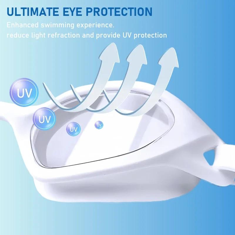 Professional Swim Goggles Anti Fog Leak Proof Large Frame Soft and Comfortable Specially Designed for Teenagers' Pool Use