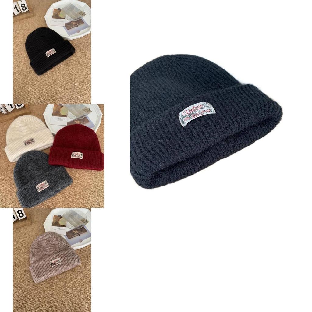 Cotton Knitted Beanie Hat For Women With Warm Coverage For Winter Outdoor Activities