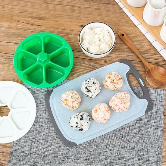 Triangle Sushi Mold 6 Grids Japanese Onigiri Maker Press Non-stick Rice Ball Mold DIY Sushi Maker Homemade Kitchen Tools