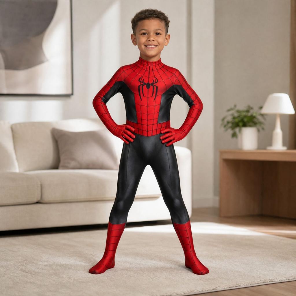 Kids Costume Bodysuit Stretch Jumpsuit for Fun Dress Up and Pretend Play
