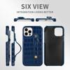 Crocodile Leather Case For iPhone 14 13 12 Pro Max Mini Wrist Strap Stand Holder Cover For iPhone 14 Plus 11 Pro Max XR XS X