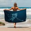 Hockey Fan Microfiber Beach Towel, Quick-Dry Summer Essential for Seaside Fun